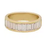 Baguette Cut Diamond Half Eternity Ring