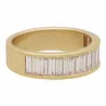 Baguette Cut Diamond Half Eternity Ring