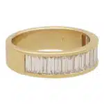 Baguette Cut Diamond Half Eternity Ring