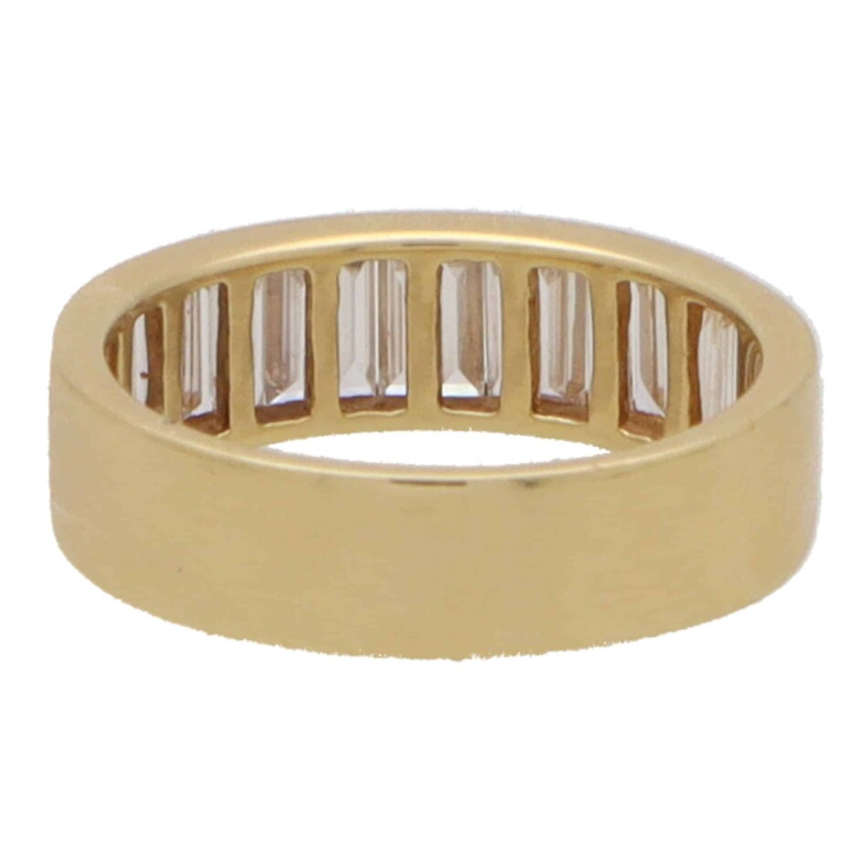 Baguette Cut Diamond Half Eternity Ring