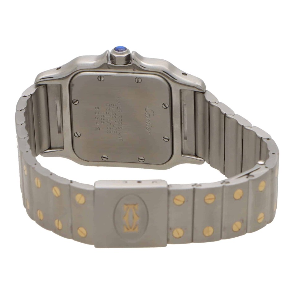 Vintage Cartier Santos Galbee 24mm Steel and Gold Watch