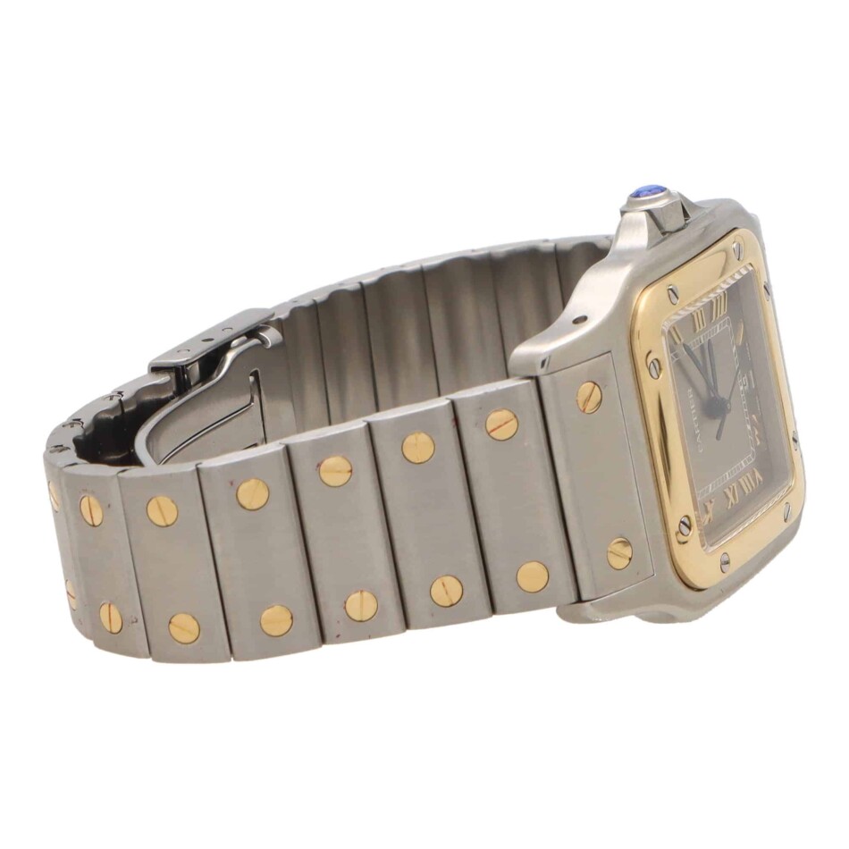 Vintage Cartier Santos Galbee 24mm Steel and Gold Watch