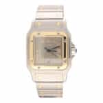 Vintage Cartier Santos Galbee 24mm Steel and Gold Watch