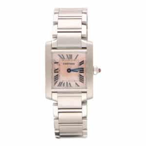 Vintage Cartier Tank Francaise Mother of Pearl Watch