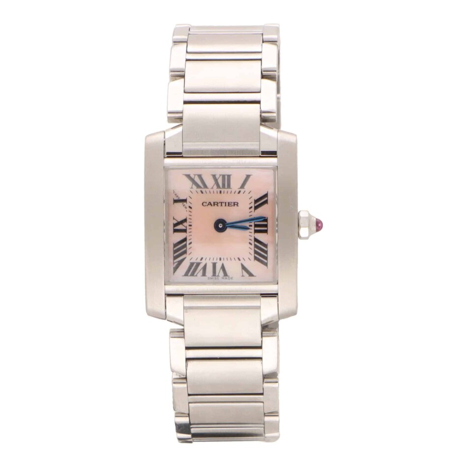 Vintage Cartier Tank Francaise Mother of Pearl Watch