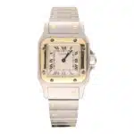 Vintage Cartier 24mm Santos Galbee with Box and Papers