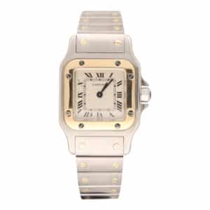 Vintage Cartier 24mm Santos Galbee with Box and Papers