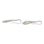 Contemporary Pear Cut Diamond Garland Drop Earrings