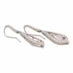 Contemporary Pear Cut Diamond Garland Drop Earrings