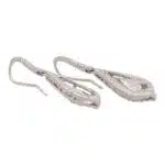Contemporary Pear Cut Diamond Garland Drop Earrings