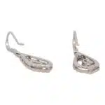Contemporary Pear Cut Diamond Garland Drop Earrings