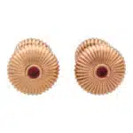 Vintage Faberge 'Colours of Love' Fluted Ruby Cufflinks