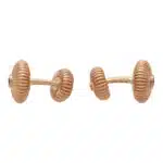Vintage Faberge 'Colours of Love' Fluted Ruby Cufflinks