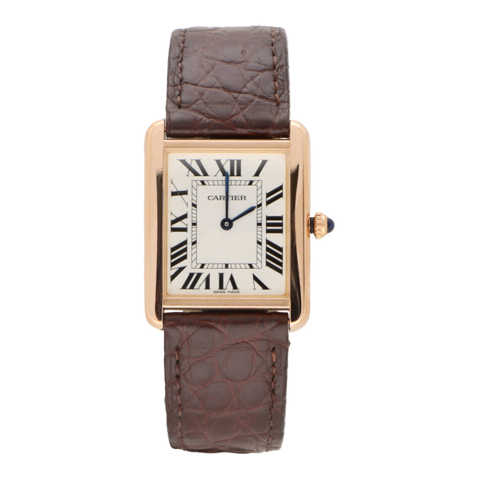 Vintage Cartier Tank Solo 3167  in 18k Rose Gold