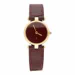 Vintage Must De Cartier Maroon Dial Watch