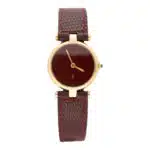 Vintage Must De Cartier Maroon Dial Watch