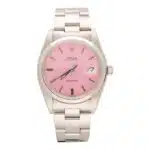 Vintage 1978 Rolex Oysterdate Custom Pink Watch