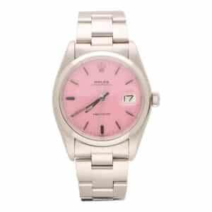 Vintage 1978 Rolex Oysterdate Custom Pink Watch