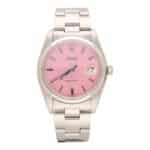 Vintage 1971 Rolex Oysterdate Custom Pink Watch