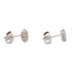 Vintage Floral Diamond Stud Earrings