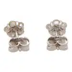 Vintage Floral Diamond Stud Earrings