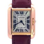 Vintage Cartier Tank Anglaise Rose Gold 23mm Watch