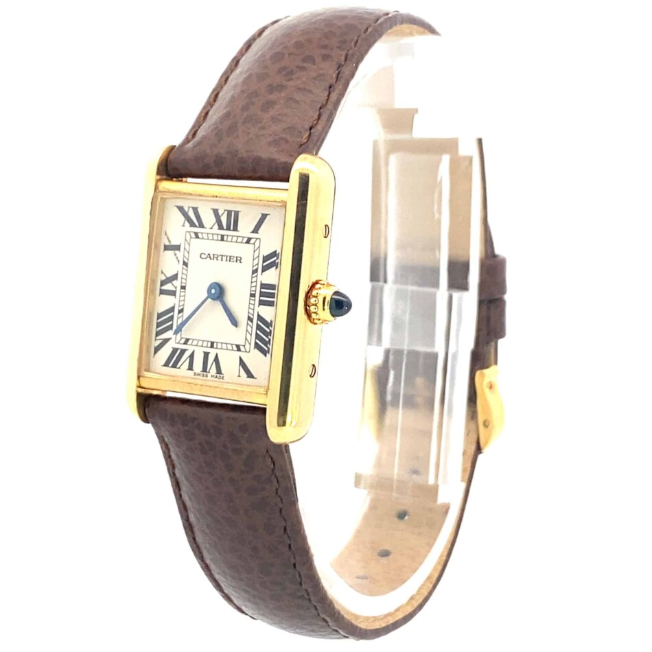 Vintage Cartier Tank Louis 2442 Watch in Yellow Gold