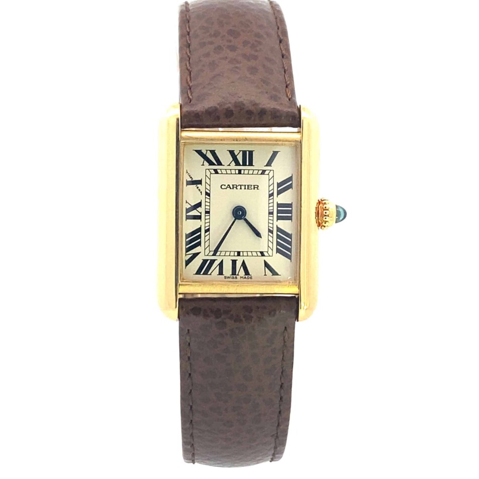 Vintage Cartier Tank Louis 2442 Watch in Yellow Gold