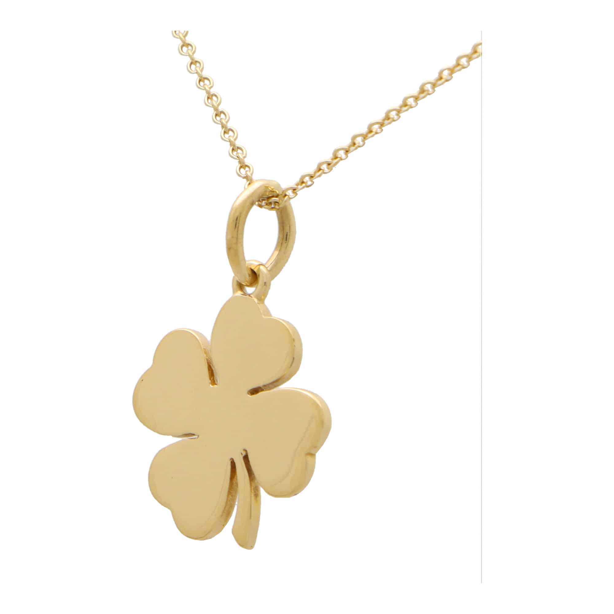 Tiffany & Co Sterling Silver/18K Yellow Gold Four Leaf Clover Necklace  J0258 | Tiffany & Co. | Buy at TrueFacet