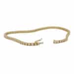 Contemporary 2.00ct Diamond Yellow Gold Line Bracelet