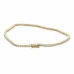 Contemporary 2.18ct Diamond Yellow Gold Line Bracelet