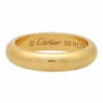 Vintage Cartier '1895 Collection' Yellow Gold Wedding Band