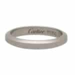 Vintage Cartier Platinum Wedding Band, Size 57