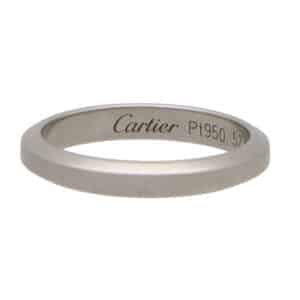 Vintage Cartier Platinum Wedding Band, Size 57