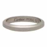 Vintage Cartier Platinum Wedding Band, Size 52