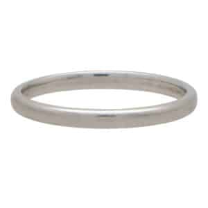 Vintage Tiffany & Co. 'Lucida' Platinum Wedding Band