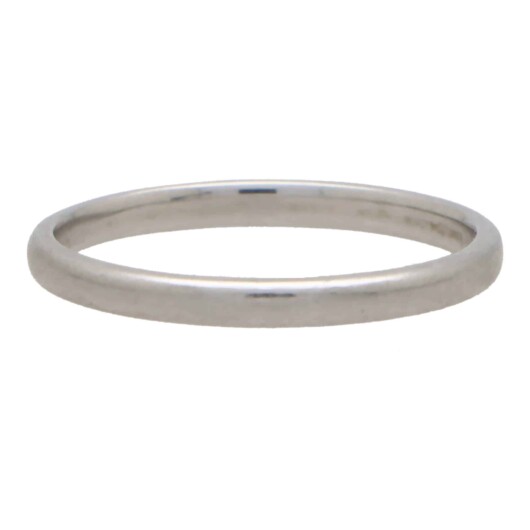 Vintage 1999 Tiffany & Co. 'Lucida' Platinum Wedding Band
