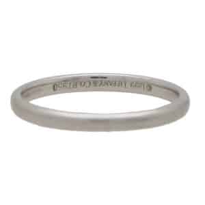 Vintage Tiffany & Co. 'Lucida' Platinum Wedding Band