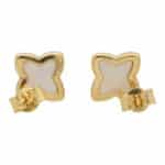 Vintage Mother of Pearl Star Earrings