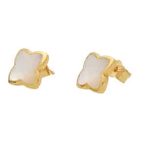 Vintage Mother of Pearl Star Earrings