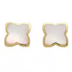 Vintage Mother of Pearl Star Earrings