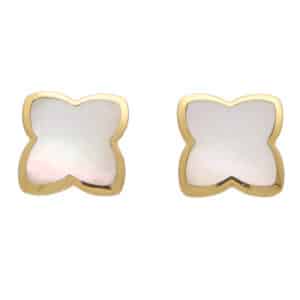 Vintage Mother of Pearl Star Earrings