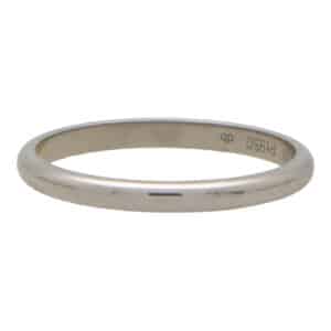 Vintage Cartier Platinum Wedding Band