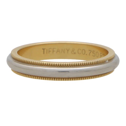 Vintage Tiffany & Co. Platinum and Yellow Gold Wedding Band