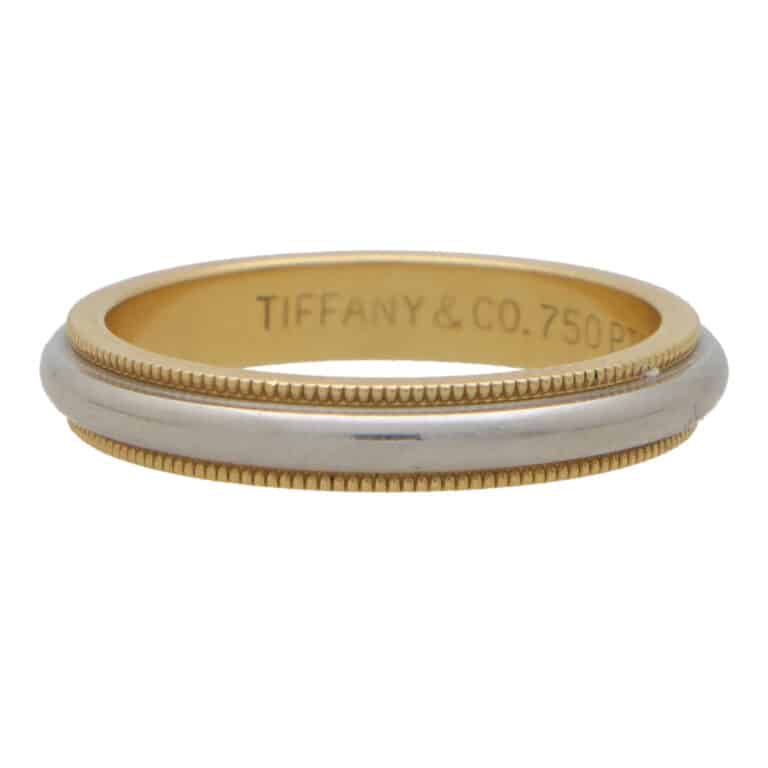 Vintage Tiffany & Co. Platinum and Yellow Gold Wedding Band