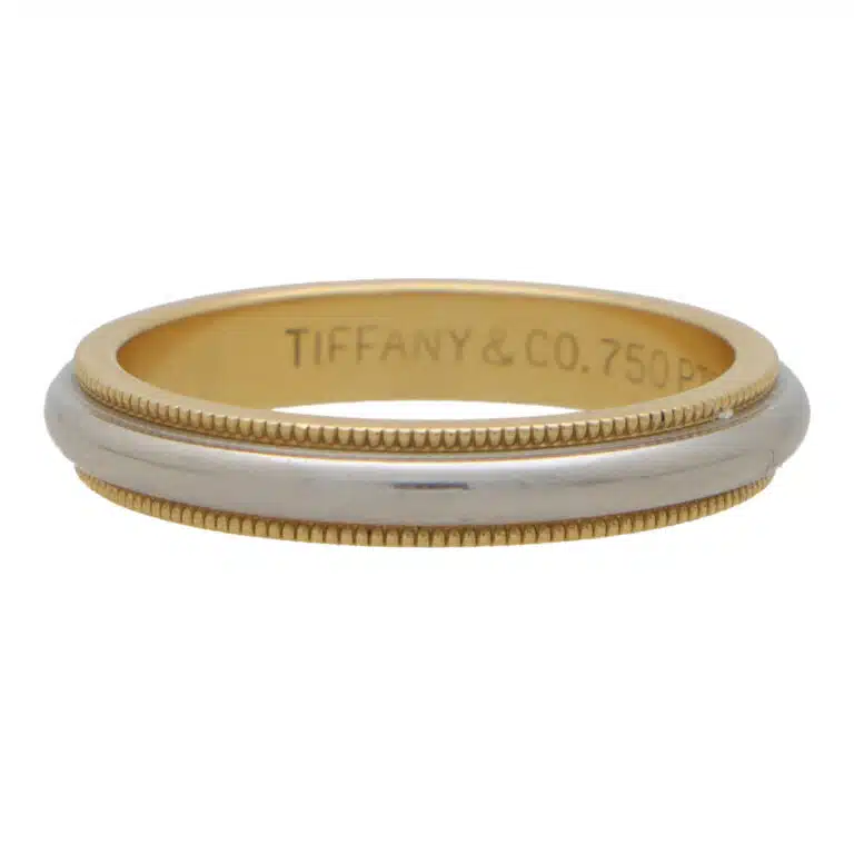Vintage Tiffany & Co. Platinum and Yellow Gold Wedding Band