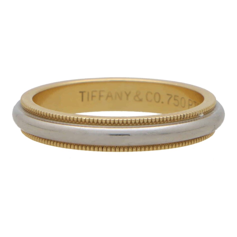 Vintage Tiffany & Co. Platinum and Yellow Gold Wedding Band