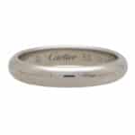 Vintage Cartier '1895 Collection' Platinum Wedding Band