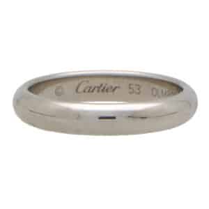 Vintage Cartier '1895 Collection' Platinum Wedding Band