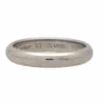 Vintage Cartier '1895 Collection' Platinum Wedding Band